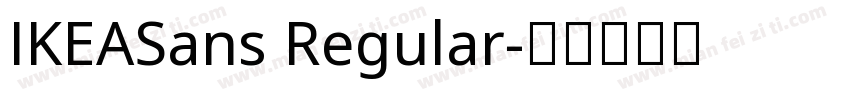 IKEASans Regular字体转换